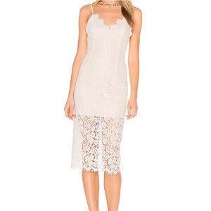 White lace dress worn once, like new.